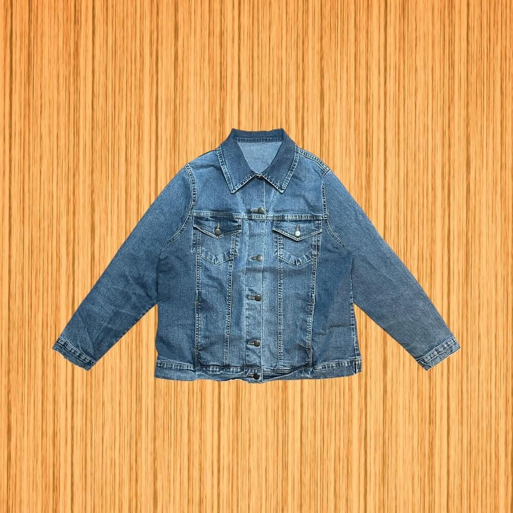 Classic Blue Unbranded Denim Trucker Jacket